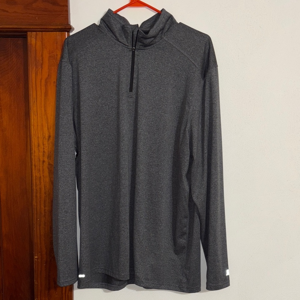 STARTER Charcoal Half-Zip Men's Sweatshirt
